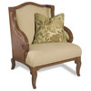 Windward Club Chair, Medium Wood and Brown Cherry