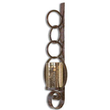 Candle Holder Wall Sconce Home D�cor.  39 Inch Height made Iron Metal - Wall