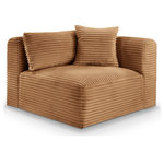 Meridian Furniture - Shaggy Upholstered Chair, Saddle, Corduroy Performance Fabric - Indulge in the allure of the Saddle Corduroy Performance Fabric Shaggy Corner Chair by Meridian Furniture. Its captivating design and luxurious Saddle Corduroy Performance Fabric elevate any space with effortless elegance. Crafted with precision and durability in mind, this stunning piece becomes the focal point of gatherings, fostering moments of connection and warmth. Embrace sophistication and style with the Shaggy Corner Chair, a testament to exquisite taste and timeless beauty.