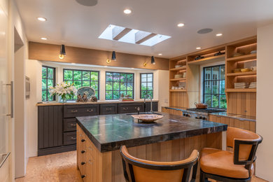 Example of an arts and crafts kitchen design in San Luis Obispo