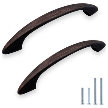 Modern Minimal Arch Cabinet Pull - 3" center to center, Oil Rubbed Bronze