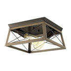 Briarwood Collection Two-Light Flush Mount