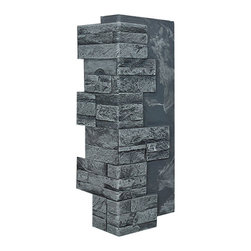136-DURANGO STACKED STONE VENEER CORNER 24"H X 11"W X 1 1/4"D - Wall Panels
