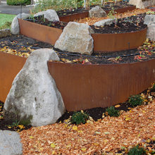 jardin acier corten