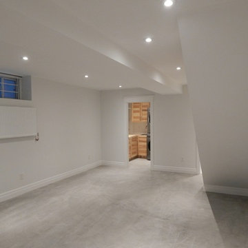 Basement Reno with Full Underpin and 8' Ceilings