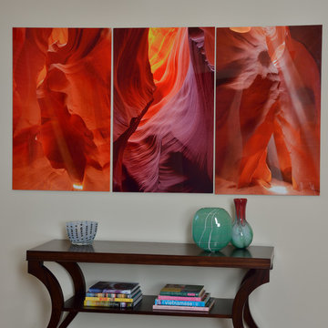 League City Renovation with art as focal points