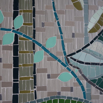 Mosaïque murale pour une salle d'eau