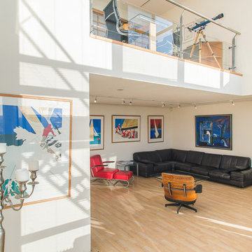 90s design two story penthouse