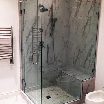 90 Degree Frameless Glass Shower Doors