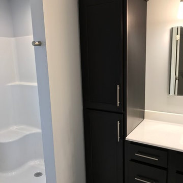 Milan, IL New Construction MSI Quartz Koch Express Cabinets White and Java