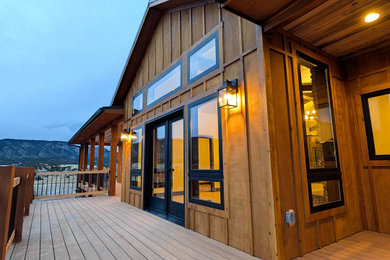 Inspiration for a rustic deck remodel in Other
