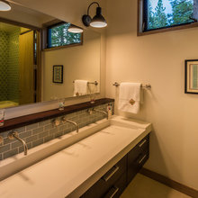 concrete counter top and sinks
