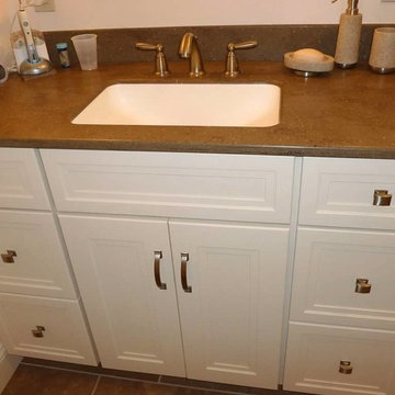 Hilary & Charlie's Hall Bath - their only bathroom!