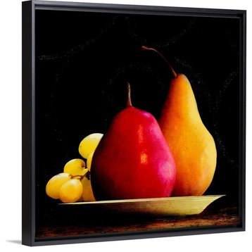 "Frutta del Pranzo III special" Floating Frame Canvas Art, 18"x18"x1.75"