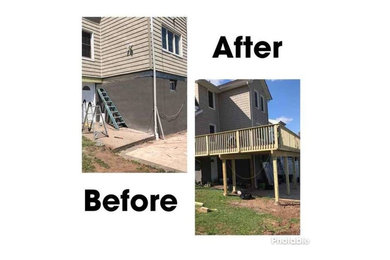 Before & After Deck Building in Saddle Brook, NJ