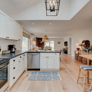 Rift & Quarter Sawn White Oak Flooring, Open Concept Kitchen