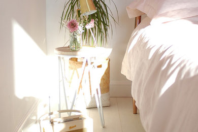 Inspiration for a vintage bedroom in Surrey.