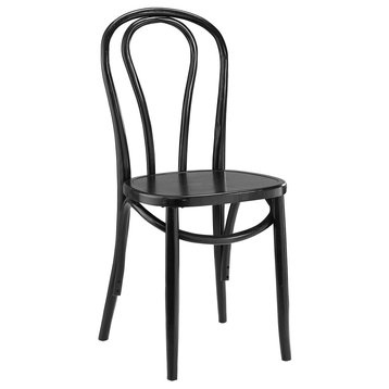 Eon Dining Side Chair, Black