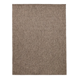 Solid Outdoor Rug for Patio or Balcony, 6'7