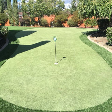 Front & Backyard Installation with Putting Green