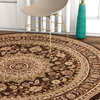 Well Woven Timeless Aviva Traditional French Oriental Brown Area Rug 7'10" Round