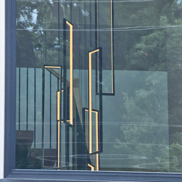 Project #124 | Contemporary Red Oak and Steel Staircase