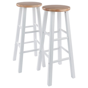 Element 2-Pc Bar Stool Set, Natural And White