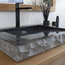Oblik Marble Vessel Sink, Black