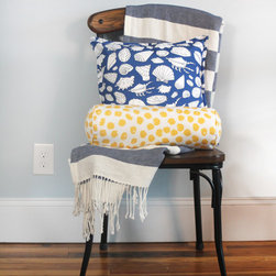 Roostery Throw Pillows - Nautical and Polka Dot - Decorative Pillows