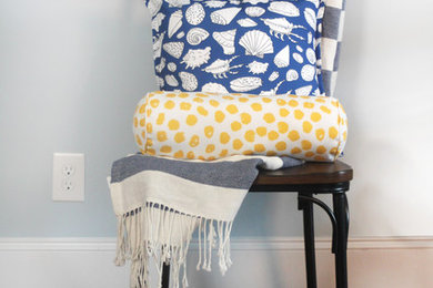 Roostery Throw Pillows - Nautical and Polka Dot