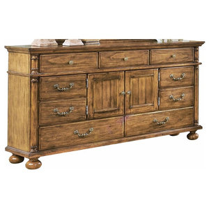 Savannah 7 Drawer Dresser With Mirror Traditional Dressers