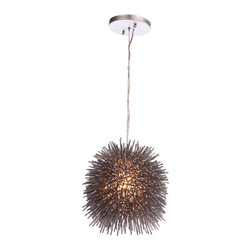 Varaluz Recycled Urchin Mini Pendant - Chrome - Pendant Lighting