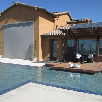 California Room Motorized Power Screen in Blackstone Brea, CA