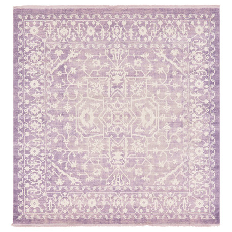 Unique Loom Purple Olympia New Classical 8'x8' Square Rug