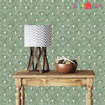 Geometric Art Deco Wallpaper