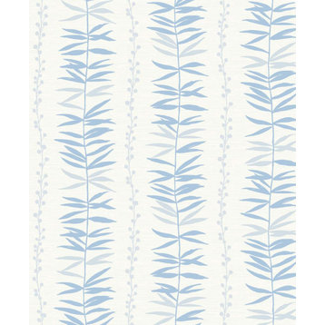 SL80502 Summer Garland  Sky Blue Contemporary Unpasted Non Woven Wallpaper