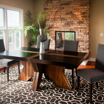 Elegant Rustic Modern Dining Table