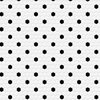 Metro 1" Hex Matte White w/Black Dot Porcelain Floor and Wall Tile