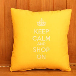 Design Your Own Keep Calm Pillow COVER {16 inch} - Decorative Pillows