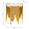 Waterfall Side Table - Gold