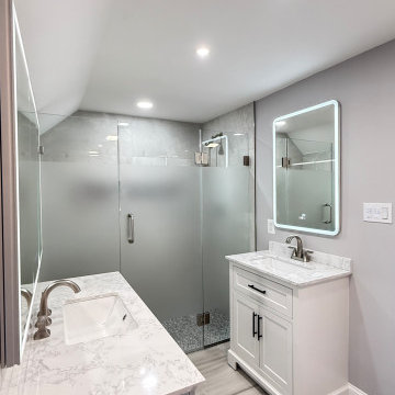 Elevated Retreat: A Second-Floor Bathroom Transformation