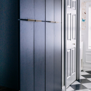 Traditional Mudroom and Powder Room