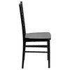 Flash Furniture Elegance Stacking Chiavari Dining Chair in Black