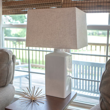 Kennedy Ceramic Table Lamp, White