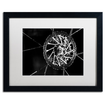 Jason Shaffer 'Bike Parts' Matted Framed Art, Black Frame, White Mat, 20x16