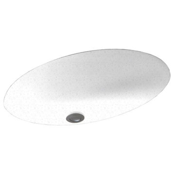 Swan 22x16x5 Solid Surface Undermount Bathroom Sink, Arctic Granite