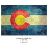 Colorado State Flag Wall Sticker Decal by Bruce Stanfield, Vintage, Medium