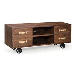 Oaktown Low Console - Filing Cabinets