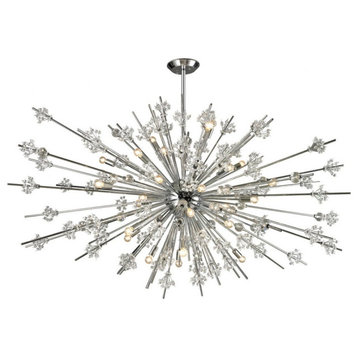 Thirty-1 Light Chandelier in Modern Style - 36 Inches tall and 72 inches wide