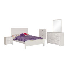 Coaster Ashton 4-Piece Full Size Bedroom Set, White Finish
